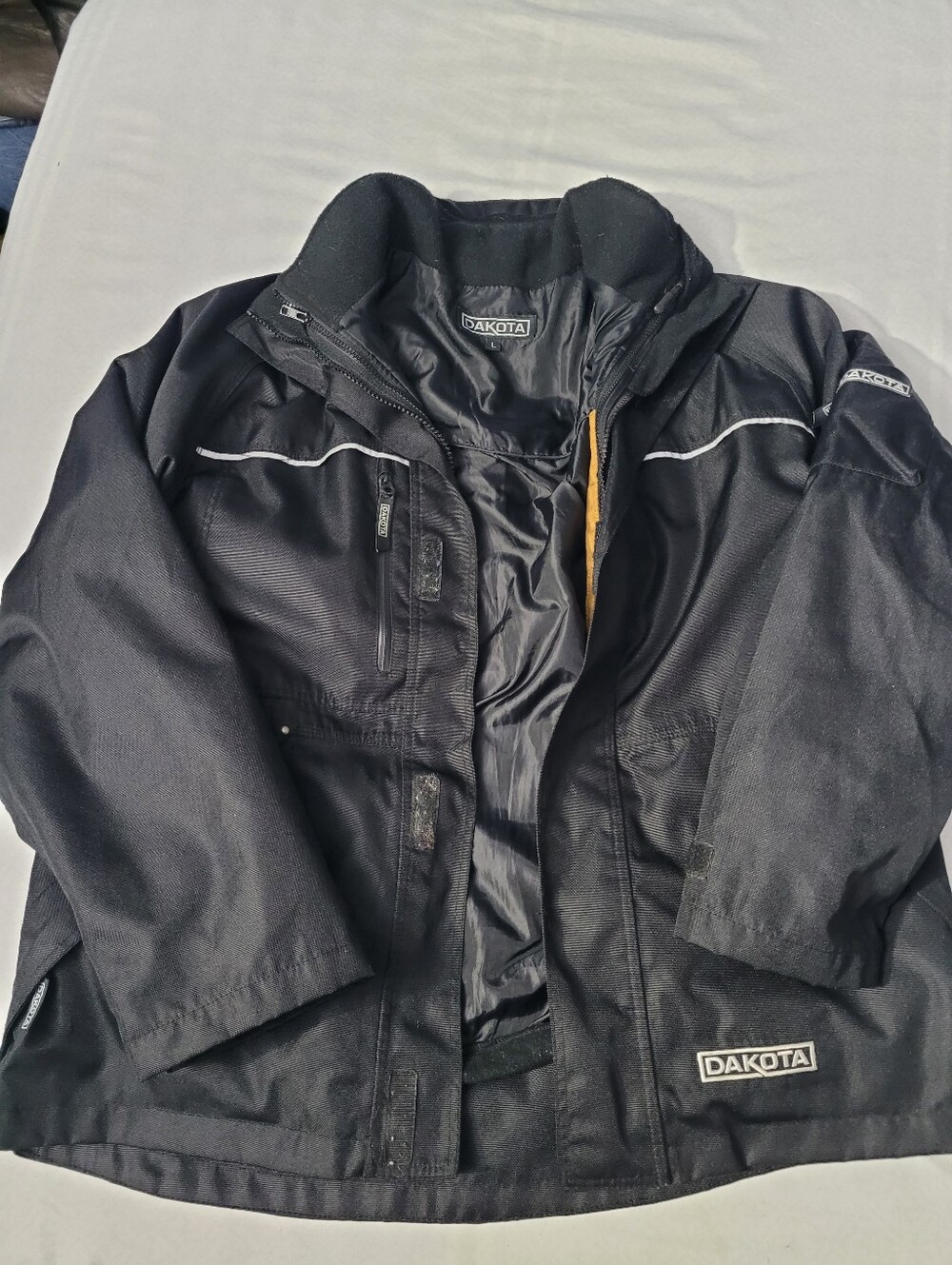 Dakota Men's Black Canvas 2 In 1 Work Jacket